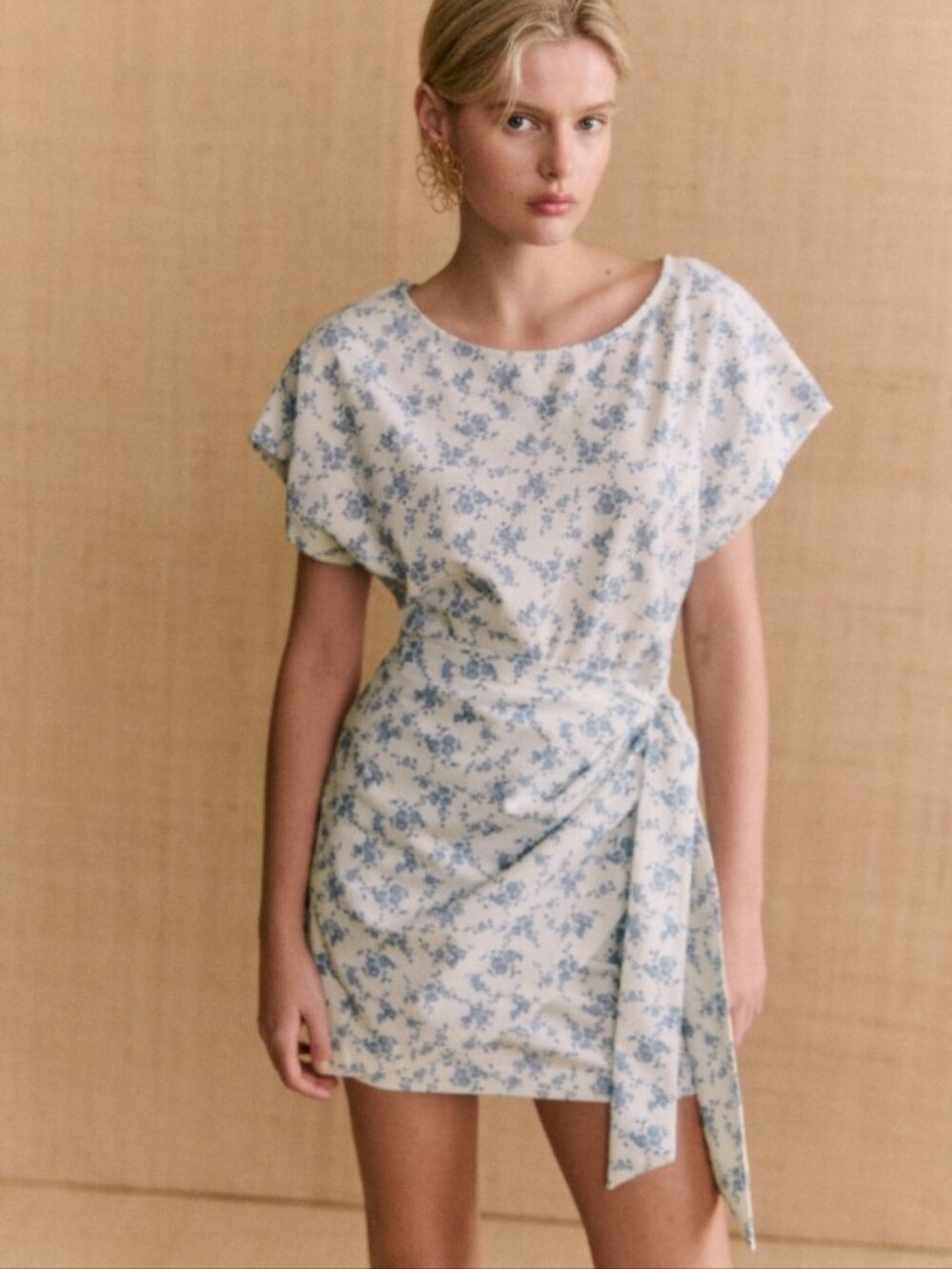 *NWT* [Sezane] Sabrina Dress In Rosa Blue, Size M